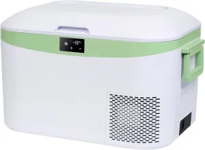 12 Volt Refrigerator Portable Car Freezer 13.5 Quart (12.8 Liter) Compressor Cooler 12V/24V DC 110～240 Volt AC for Truck Van RV Camper SUV Boat Travel Camping Road Trips Tailgating -18℃~ 15℃