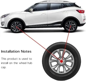 4 pcs Wheel Hub Covers Hub Centre Caps for Smart Brabus 58mm, Badge Logo Wheel Center Cap Sticker Waterproof DustProof Rim Decoration Accessories