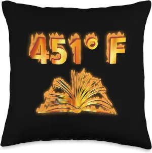 451 Fahrenheit Throw Pillow