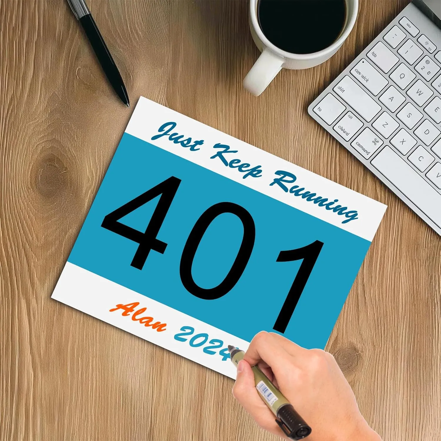 Adhesive Race Bib 7.5” X 6” Competition Number Bib Adhesive Running Bib Sticker Race Bib Athlete Number Bib for Marathon Cross-Country Running Cycling Race Mountain Climbing Race