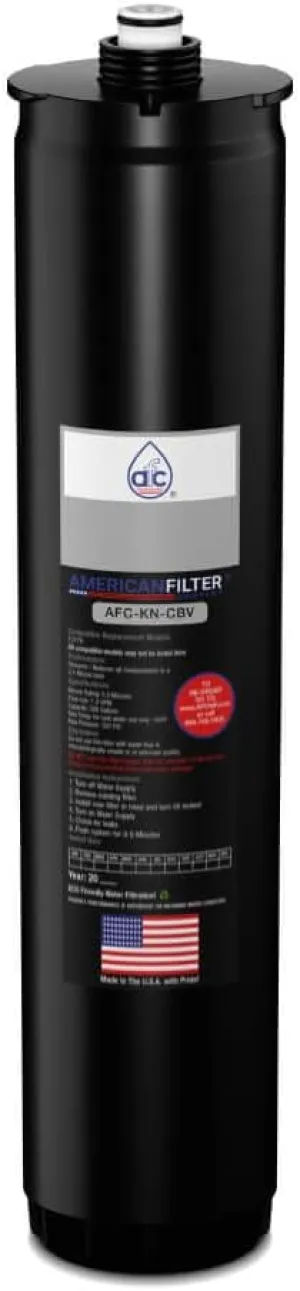 AFC™ Brand Model # AFC-KN-CBV Water Filters, Compatible with Kinetico® 12778 Filter Cartridge (Silver) for K5 VOC -Made in U.S.A. - 1 Filter