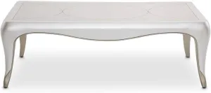Aico Amini London Place 2 PC Cocktail & End Table Set in Creamy Pearl