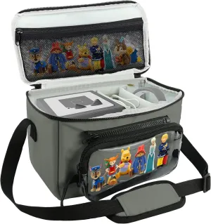 Annmore Carrying Case for Tonies Box and Figures, Travel Bag compatible with Yoto Player and Cards, Car Seat Back Organizer for Toniebox and Characters, Gray