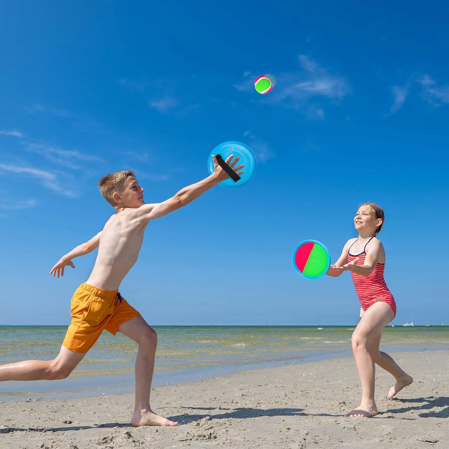 Ayeboovi Toss and Catch Ball Game Outdoor Toys for Kids Yard Games Beach Toys Outside Games for 3 4 5 6 7 8 9 10 Year Old Boys Girls (Upgraded)