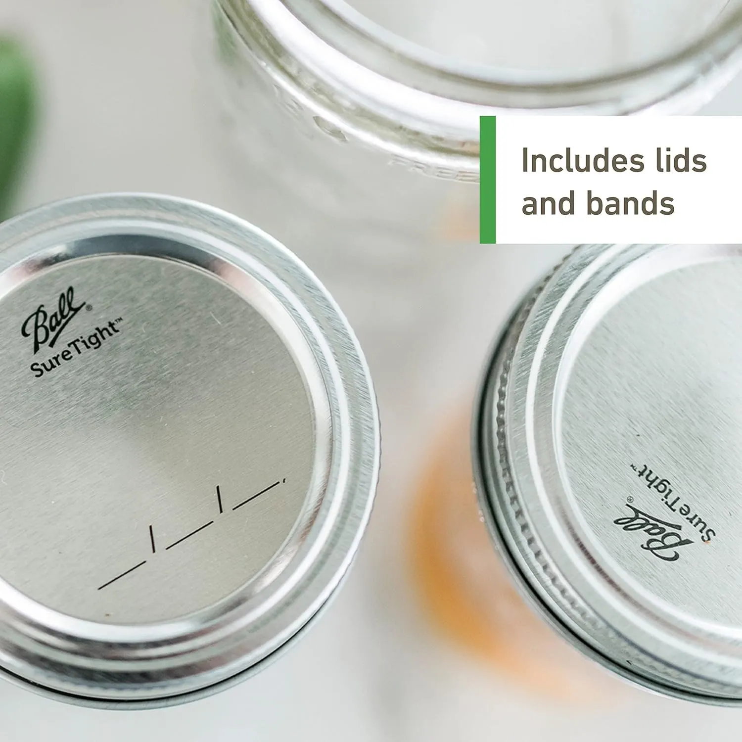 Ball Wide Mouth Glass Mason Jars with Lids and Bands, Used for Canning, Pickling, Juice, Jam, Jelly, Quart Size 32 Ounce (Pack of 8)