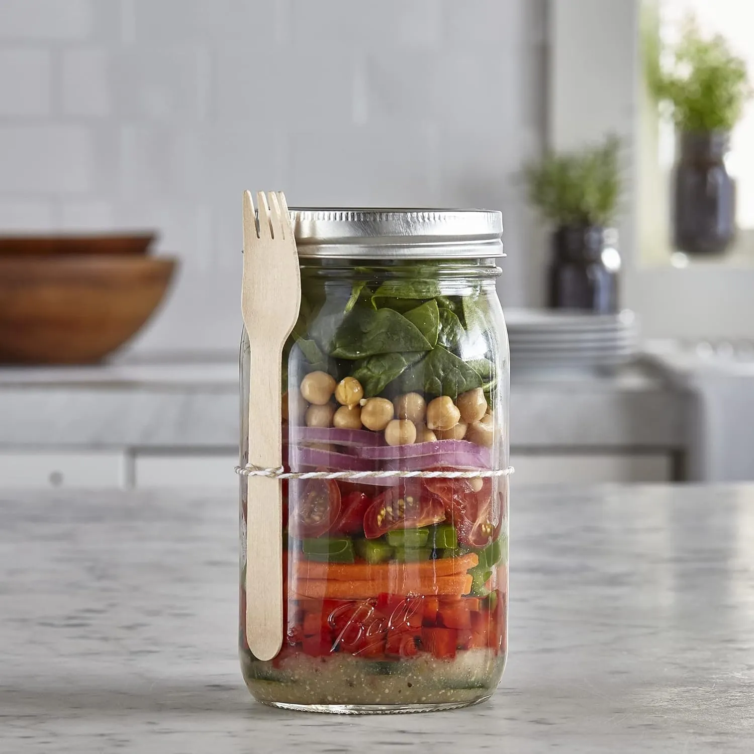 Ball Wide Mouth Glass Mason Jars with Lids and Bands, Used for Canning, Pickling, Juice, Jam, Jelly, Quart Size 32 Ounce (Pack of 8)