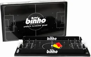 Binho Board Classic Board Game - 2-Player Fast-Paced Finger Flick Pinball Family Board Games - Portable Tabletop Sports Game Set for Any Occasion