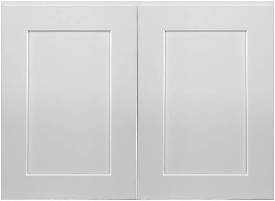 Brookings Shaker Unassembled Wall Kitchen Cabinet W3324, 33 W x 12 D x 24 H, Painted White with Sherwin Williams®, Solid Wood – Design House, 561605