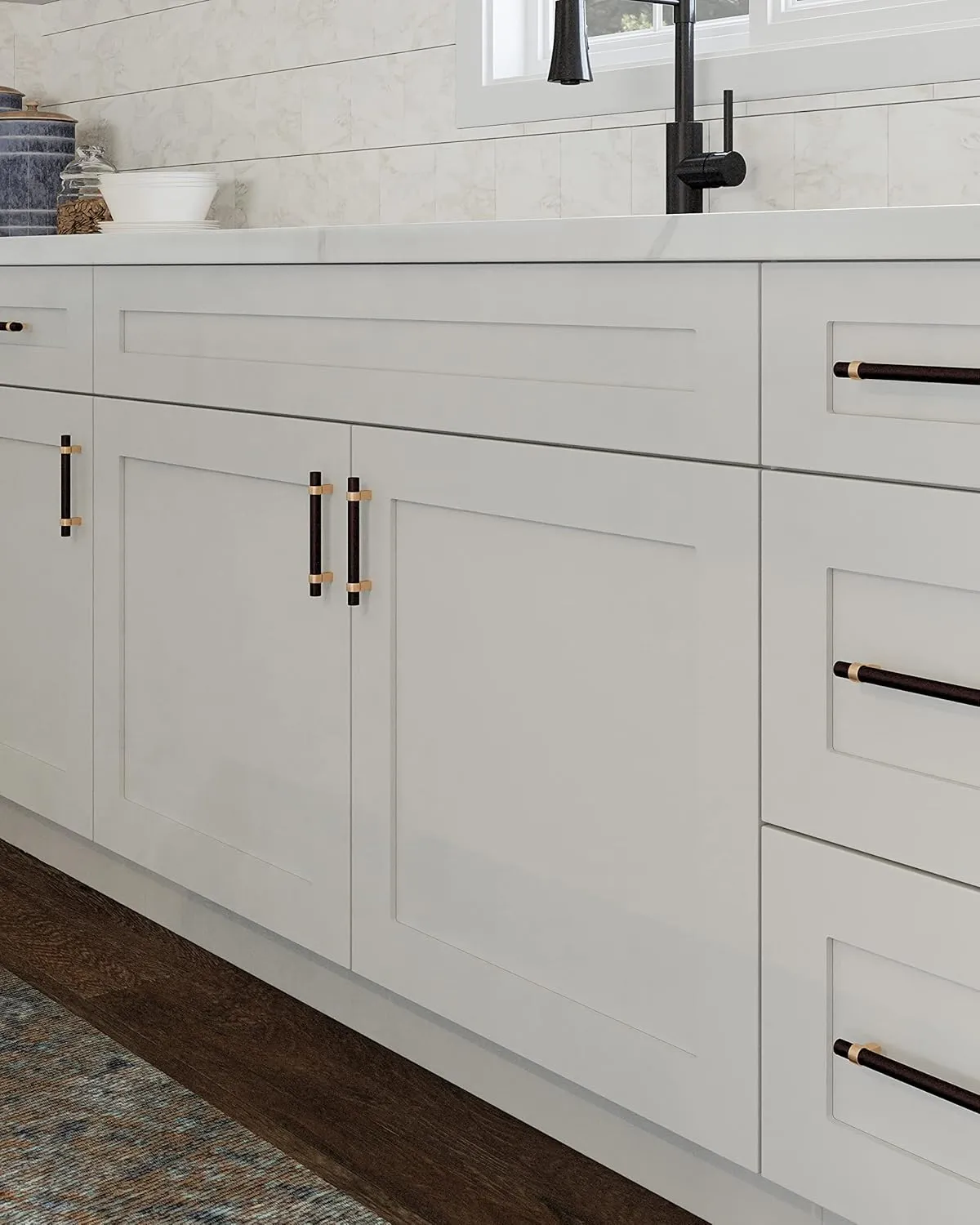 Brookings Shaker Unassembled Wall Kitchen Cabinet W3324, 33 W x 12 D x 24 H, Painted White with Sherwin Williams®, Solid Wood – Design House, 561605