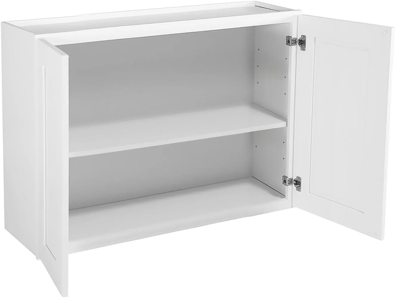 Brookings Shaker Unassembled Wall Kitchen Cabinet W3324, 33 W x 12 D x 24 H, Painted White with Sherwin Williams®, Solid Wood – Design House, 561605