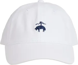 Brooks Brothers Men’s Classic 100% Cotton Twill Baseball Cap - Woven Logo One-Size Adjustable Hat, Navy Classic