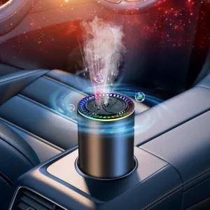 Car Air Freshener, 2025 Upgraded Smart Car Diffuser with Colorful Light & Star Light Projection, Auto On/Off, Natural Fragrance, Portable Cars Fresheners Long Lasting, Cologne
