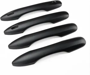 Car Door Handle Cover Protector Compatible for 2018-2023 2024 2025 Toyota Camry Accessories Compatible for Toyota Corolla Venza 2025 2024 2023 2022-2020 (with 2 Smart Key Holes, Matte Black)