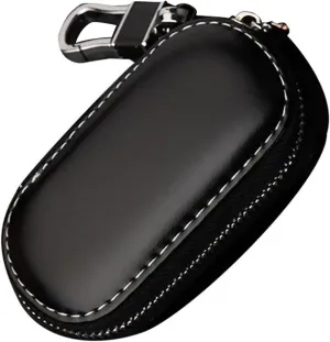 Car Key Holder Leather Car Key Pounch Vehicle Key Case Bag Remote Fob Smart Key Protector 9.5 * 5 * 3.5 cm
