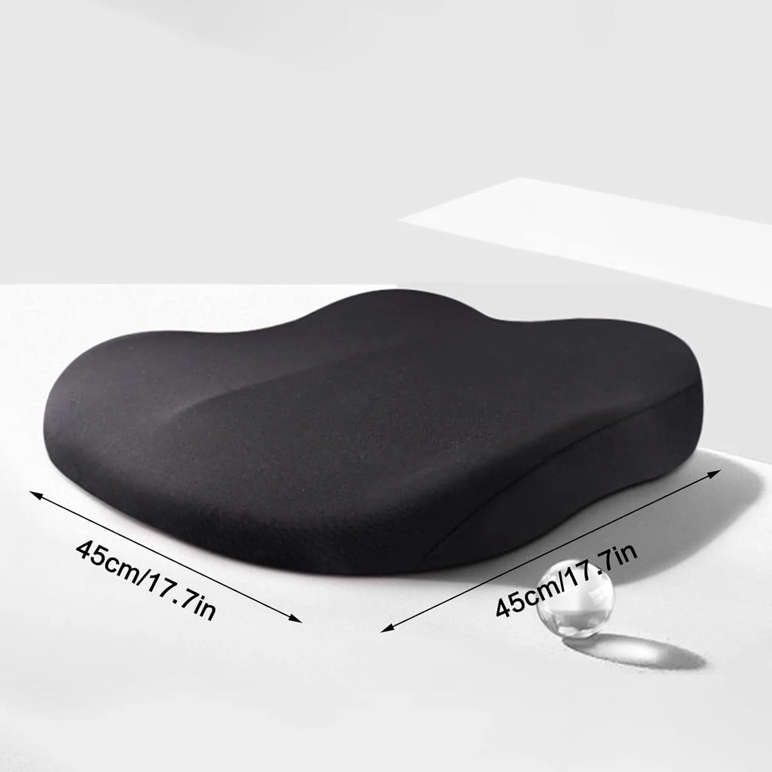Car Seat Cushion for Ford Maverick 2022 2023 2024, Portable Breathable Non Slip Memory Foam Seat Booster Improve Driving View Comfort Hip Pads,Black
