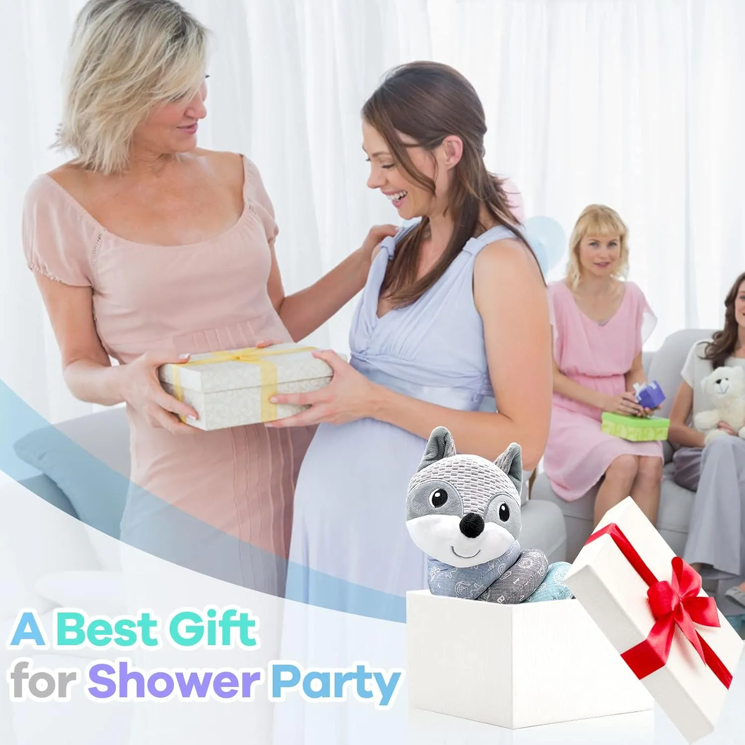 Car Seat Toys Newborn Toys, Stroller Toys Baby Toys 0-3 Months Infant Toys, Baby Toys for Carseat Stroller Crib with Music Rattle, Baby Toys for 0 3 6 9 12 Babies Boys Girls Enfants (Gray)