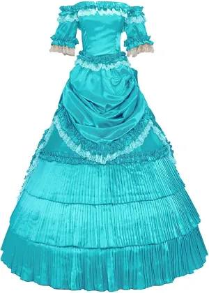CASF Classic Klassiker Victorian Steampunk Ruffles Herrlich Lace Ball Gown Dress