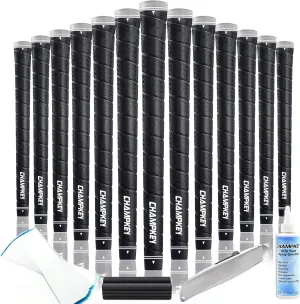 CHAMPKEY Maximum Texture Wrap Style Golf Grips 13 Pack with Full Repair Kits - Sofr and Comfortable Golf Club Grips - High Traction and Feedback Golf Grips
