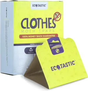 Clothing Moth Traps - 11 Count - Foldable Moth - Eco-Friendly Hassle Control - Pheromone Technology - Closet Mothballs - Wood/Carpet/Clothes