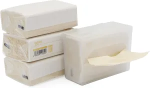 DrDirt Bamboo Tissues 3-Ply - 110 Count, Bamboo Facial Tissue Cube Bag 4 Pack with Wall-Mounted Dispenser - Eco-Friendly, Perfect for Bathroom & Kitchen