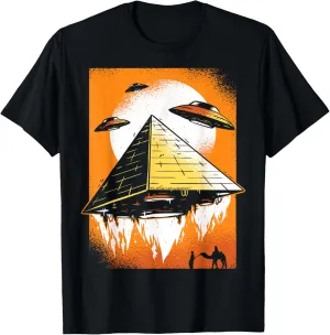 Egyptian Pyramid Alien Space UFO T-Shirt