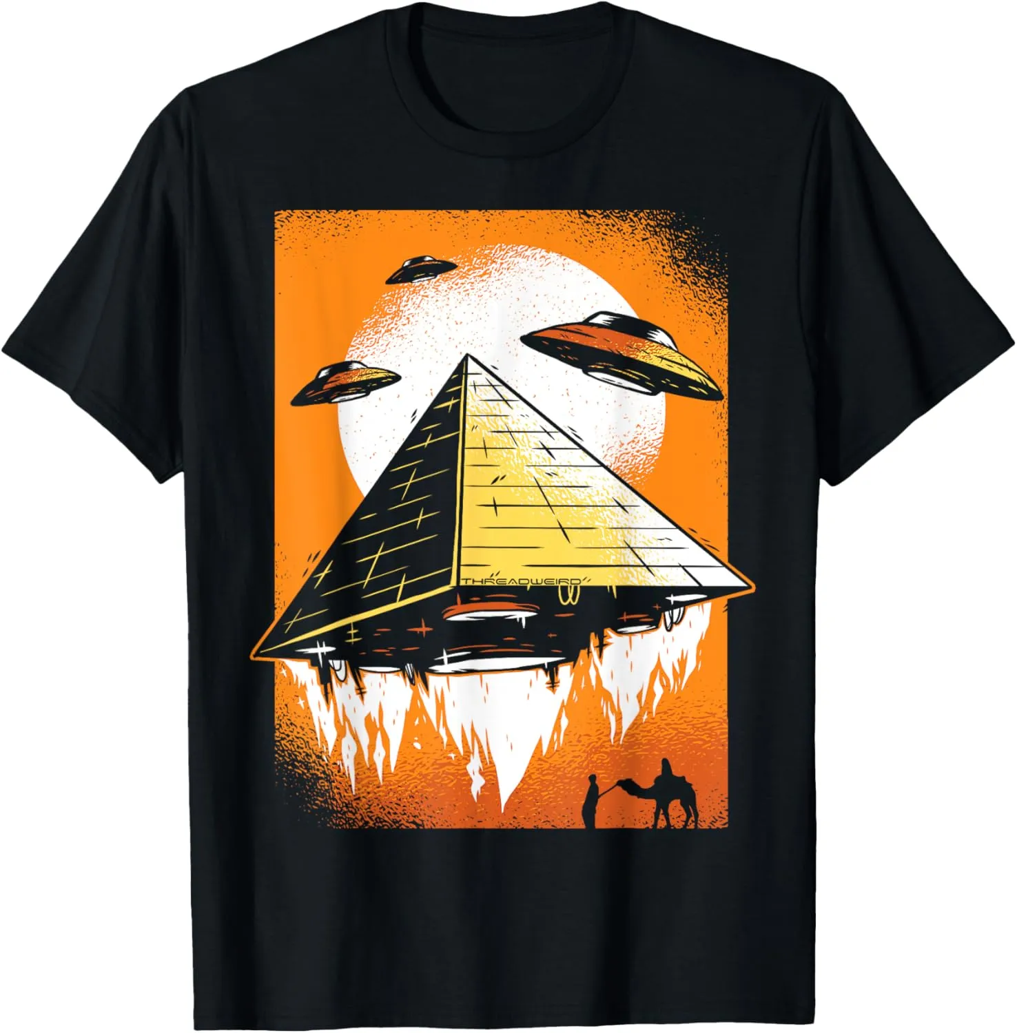 Egyptian Pyramid Alien Space UFO T-Shirt