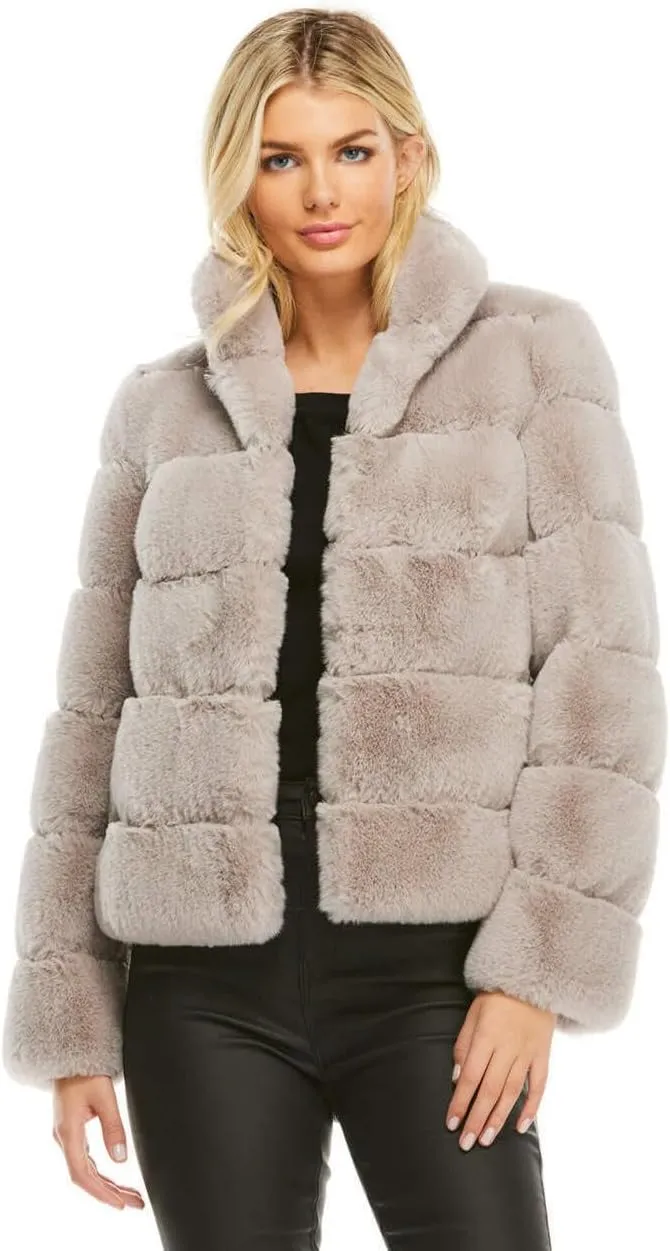 Fabulous-Furs Donna Salyers Chocolate Faux Fur Posh Jacket