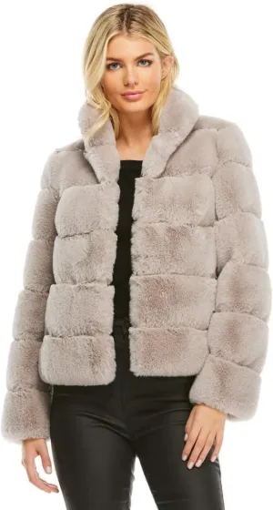 Fabulous-Furs Donna Salyers Chocolate Faux Fur Posh Jacket