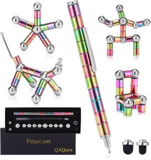 Fidget Pen, Decompression Magnetic Fidget Toy Pen, Magnet Pen Fidget Toy Relieve Pressure Novel Toy Gift for Kids or Friends!
