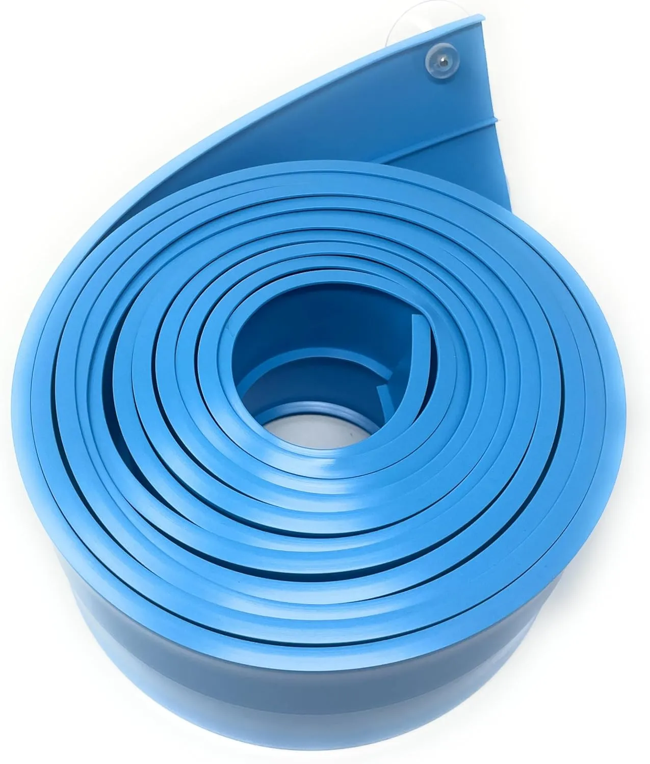 FlexTrack 5000 Blue Track for Toy Cars Flexible Race Track for Kids with Suction Cups Compatible with Hot Wheels Matchbox and Diecast 1/64th Car 15 Feet Long Rolls Up Portable Racetrack
