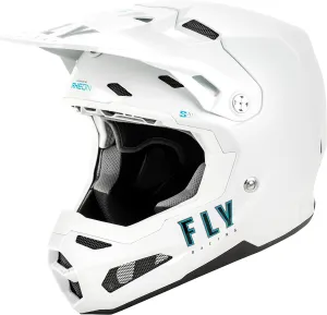Fly Racing Adult Formula S Carbon Solid Helmet, DOT/FMVSS 218 Approved (White, Large)