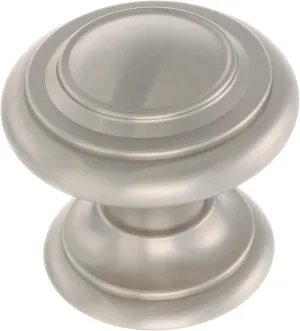 Franklin Brass Simple Double Ring (10-Pack) Cabinet Knobs Nickel Hardware for Kitchen, Drawer Pulls, Dressers, Closet Door 1-1/8' P44435K-NIC-B