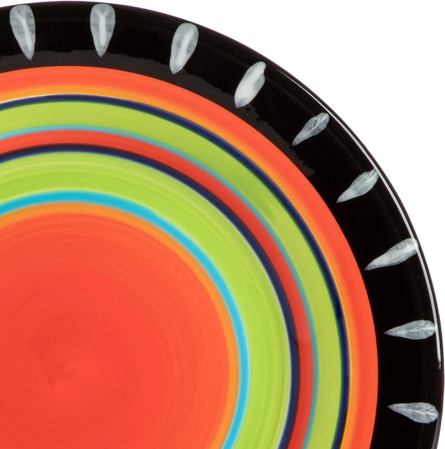Gibson Elite Feliz Mesa 16-Piece Hand Painted Dinnerware Set, Service for 4 (16pc)