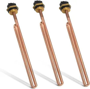 HE 90240 Heating Elements - Electric Hot Water Heater Elements Fits for Ecosmart ECO 18, 24, 27, 36 & Rheem RTEX-18, 24, 27 (3 Pack) - 9KW, 240V