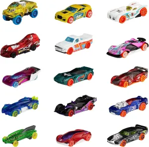 Hot Wheels Toy Cars & Trucks, Track Bundle Set of 15, 3 Different Track-Themed Packs of 5 1:64 Scale Vehicles for Collectors & Kids