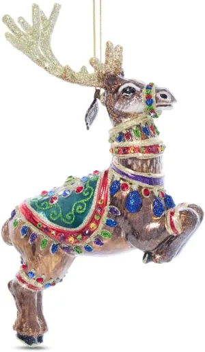 Jay Strongwater Dasher Glass Ornament - SDH2117-250