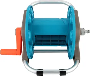 Joyzan Hose Pipe Cart, Trolley Reel Garden Water Tube Rack Storage Holder Wall Mounted Portable Watering Freestanding Hold 55 to 65 Ft of 0.63 Inch Hose Irrigation Car Home Cleaning Outside Yard Patio