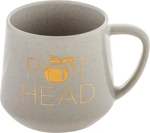 Karma Novelty Ceramic Coffee Mug Pot Head - 16 oz Cute Sarcastic Coffee and Tea Mug – Funny Coffee Mug with Witty Sayings for Women and Men, Gift for Friends, Coworkers, Boss, Mothers Day Gifts