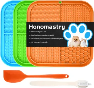Lick Mat for Dogs, Premium Lick Pad with Suction Cups for Dog Anxiety Relief, Slow Feeder Dog Bowls, Bathing, Grooming and Training