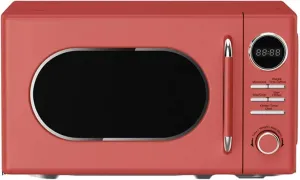 Magic Chef Countertop Microwave, Classic Retro Touch Small Appliance, 0.7 Cubic Ft, Red