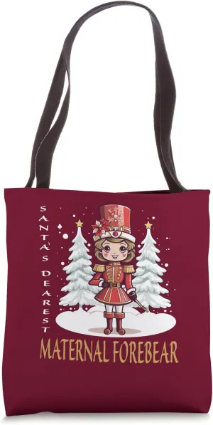 MATERNAL FOREBEAR Christmas Classic Female Nutcracker Xmas Tote Bag