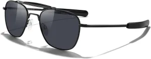 MERRY'S Classic Square Aviator II Military Polarized Sunglasses for Men or Women S8637