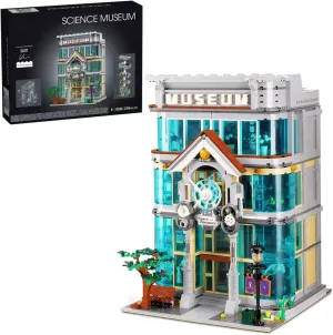 MISINI Architecture 10206 Science Museum Building Sets, MOC Street View Building Blocks Kit for Adults, Modular Buildings House Model Set, Building Toys for Men - 3784 Pcs