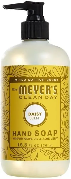 Mrs. Meyer's Kitchen Set, Dish Soap, Hand Soap, and Multi-Surface Cleaner, 3 CT (Daisy)