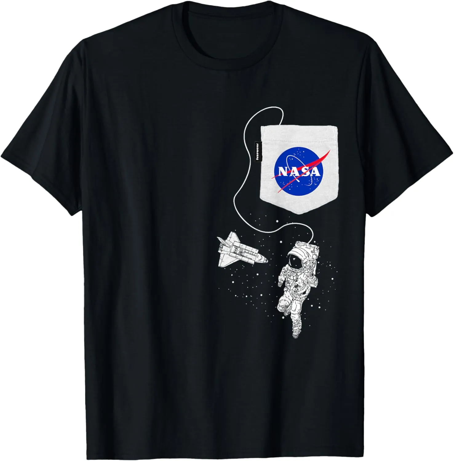 NASA Pocket Astronaut Space Shuttle in Space T-Shirt T-Shirt