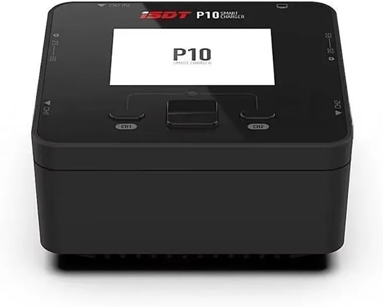 P10 250WX2 10AX2 Dual Channel Smart Battery Balance Charger 10-30V 20A 1-6S for ISDT Lipo Battery Charger RC Fixed-Wing FPV Racing Drone (1PC P10)