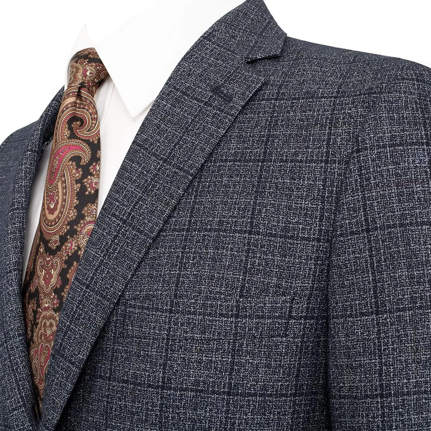 P&L Men's Sport Coat Classic Fit Blazer for Men Lightweight 2 Button Stretch Jacket in Solid & Plaid for Business & Casual