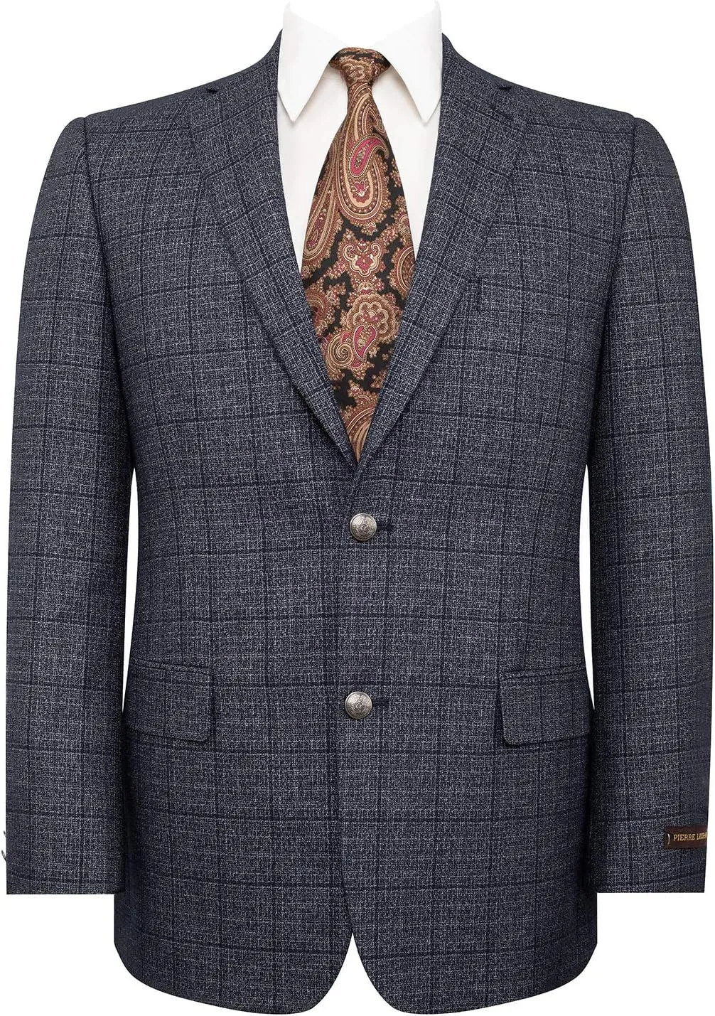 P&L Men's Sport Coat Classic Fit Blazer for Men Lightweight 2 Button Stretch Jacket in Solid & Plaid for Business & Casual