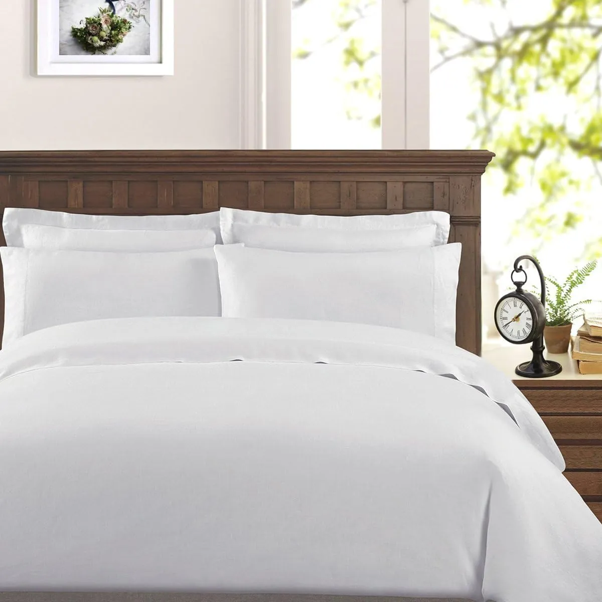Peru Pima Duvet Cover Set – King/Cal King, 100% Peruvian Pima Cotton, Percale, 415 Thread Count, Cooling & Breathable, Hidden Zipper, Hotel-Quality Soft Bedding, 3 Pieces, White