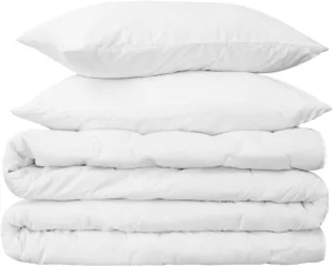 Peru Pima Duvet Cover Set – King/Cal King, 100% Peruvian Pima Cotton, Percale, 415 Thread Count, Cooling & Breathable, Hidden Zipper, Hotel-Quality Soft Bedding, 3 Pieces, White